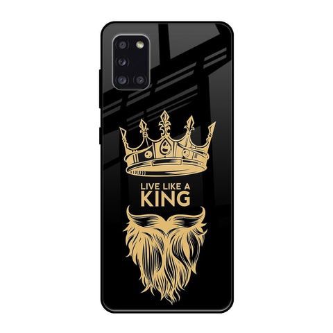 King Life Samsung Galaxy A31 Glass Back Cover Online