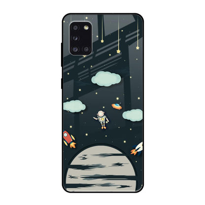 Astronaut Dream Samsung Galaxy A31 Glass Back Cover Online