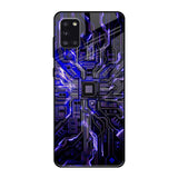 Techno Color Pattern Samsung Galaxy A31 Glass Back Cover Online