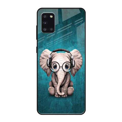 Adorable Baby Elephant Samsung Galaxy A31 Glass Back Cover Online