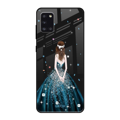 Queen Of Fashion Samsung Galaxy A31 Glass Back Cover Online
