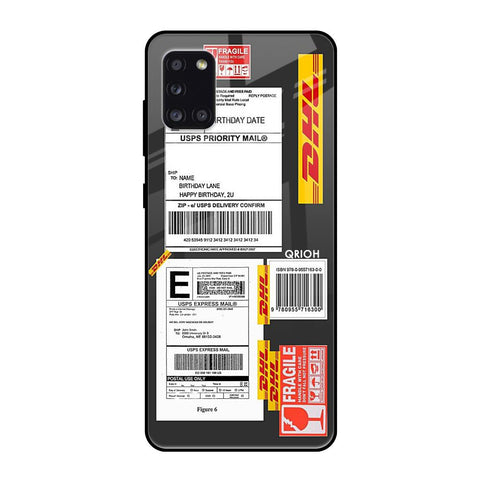 Cool Barcode Label Samsung Galaxy A31 Glass Back Cover Online