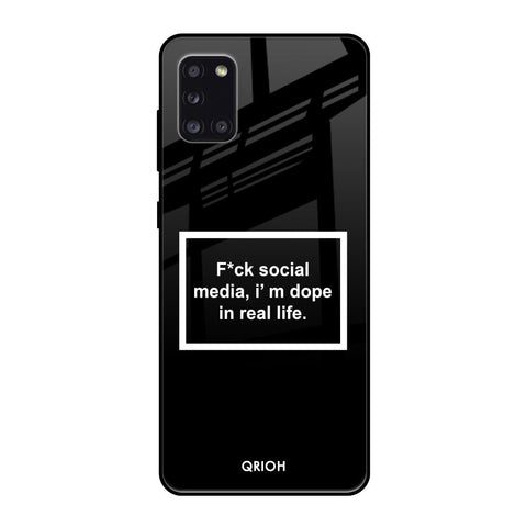 Dope In Life Samsung Galaxy A31 Glass Back Cover Online