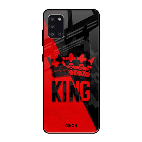 I Am A King Samsung Galaxy A31 Glass Back Cover Online
