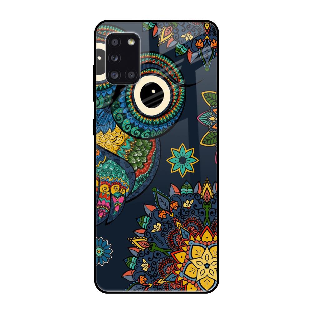 Owl Art Samsung Galaxy A31 Glass Back Cover Online
