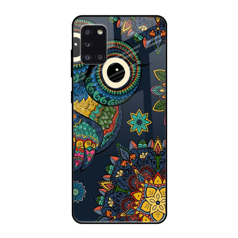 Owl Art Samsung Galaxy A31 Glass Back Cover Online