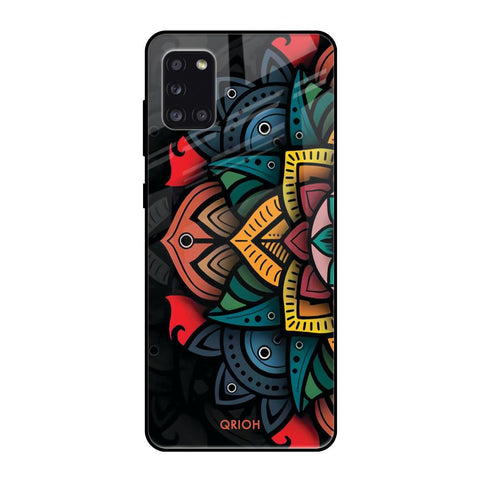 Retro Gorgeous Flower Samsung Galaxy A31 Glass Back Cover Online