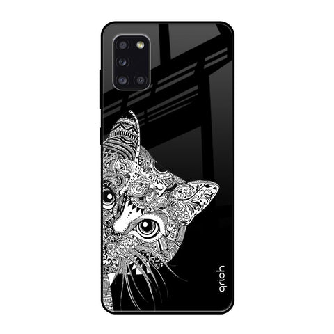 Kitten Mandala Samsung Galaxy A31 Glass Back Cover Online