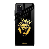 Lion The King Samsung Galaxy A31 Glass Back Cover Online