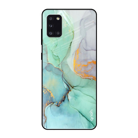 Green Marble Samsung Galaxy A31 Glass Back Cover Online