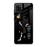 Luffy Line Art Samsung Galaxy A31 Glass Back Cover Online