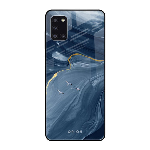 Deep Ocean Marble Samsung Galaxy A31 Glass Back Cover Online