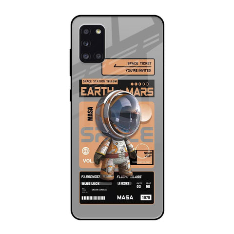 Space Ticket Samsung Galaxy A31 Glass Back Cover Online