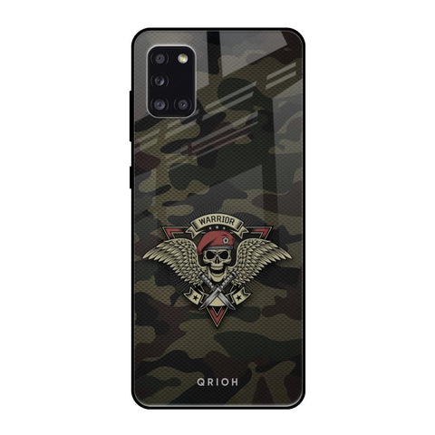 Army Warrior Samsung Galaxy A31 Glass Back Cover Online