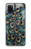 Peacock Feathers Samsung Galaxy A31 Glass Cases & Covers Online