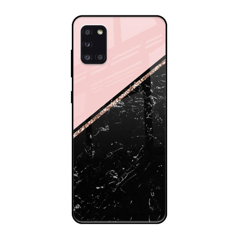 Marble Texture Pink Samsung Galaxy A31 Glass Cases & Covers Online