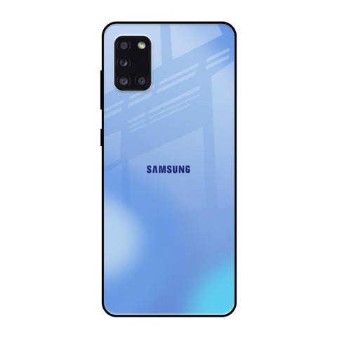 Vibrant Blue Texture Samsung Galaxy A31 Glass Back Cover Online