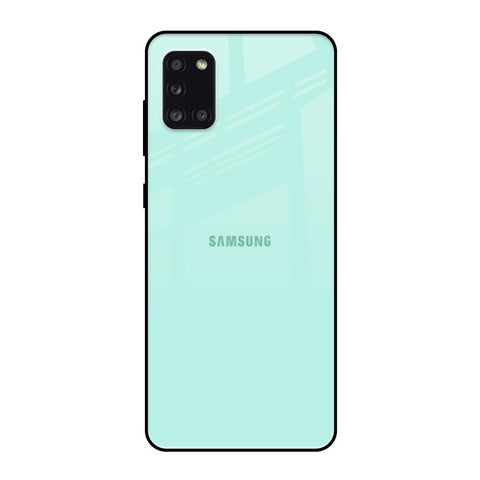 Teal Samsung Galaxy A31 Glass Back Cover Online