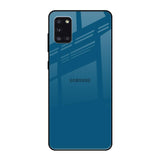 Cobalt Blue Samsung Galaxy A31 Glass Back Cover Online