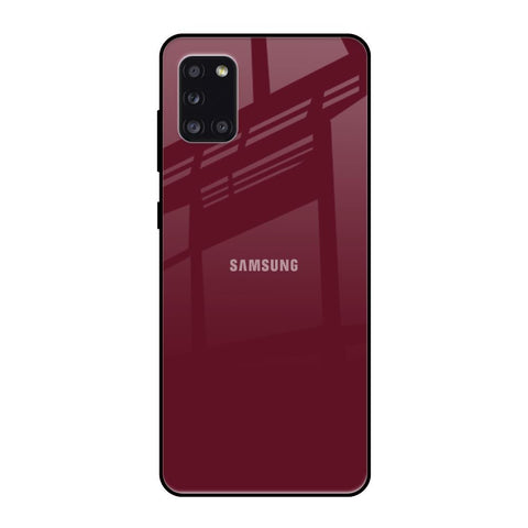 Classic Burgundy Samsung Galaxy A31 Glass Back Cover Online