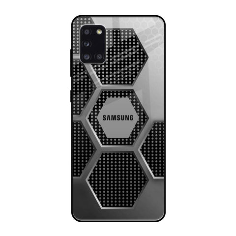 Hexagon Style Samsung Galaxy A31 Glass Back Cover Online