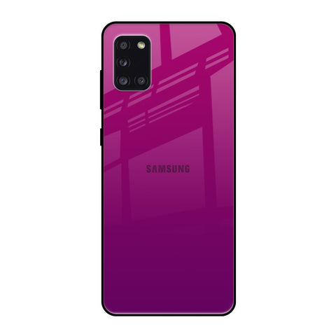 Magenta Gradient Samsung Galaxy A31 Glass Back Cover Online