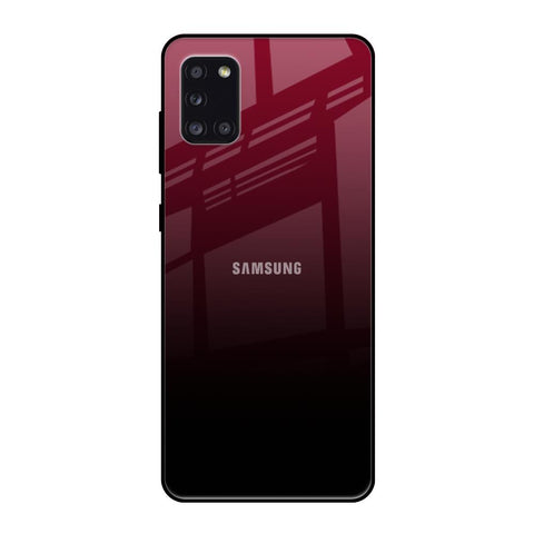 Wine Red Samsung Galaxy A31 Glass Back Cover Online