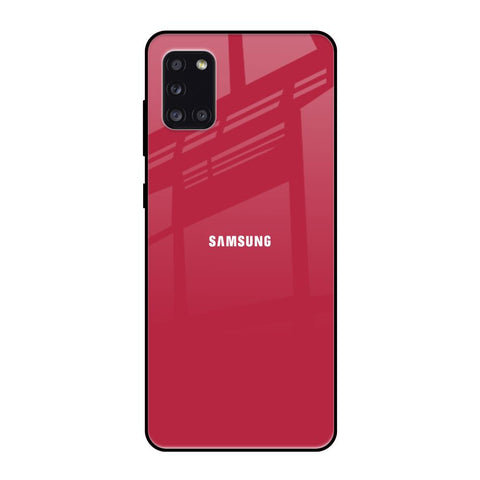 Solo Maroon Samsung Galaxy A31 Glass Back Cover Online