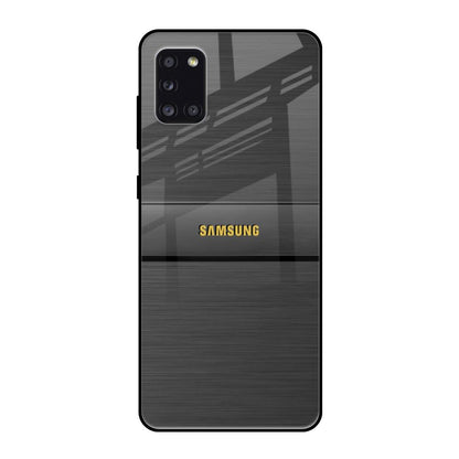 Grey Metallic Glass Samsung Galaxy A31 Glass Back Cover Online