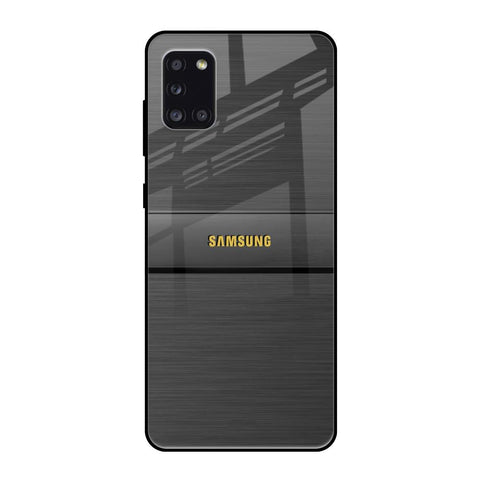 Grey Metallic Glass Samsung Galaxy A31 Glass Back Cover Online