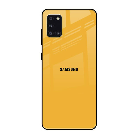 Fluorescent Yellow Samsung Galaxy A31 Glass Back Cover Online
