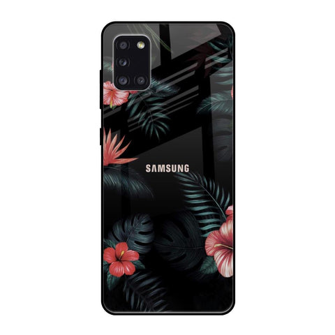 Tropical Art Flower Samsung Galaxy A31 Glass Back Cover Online