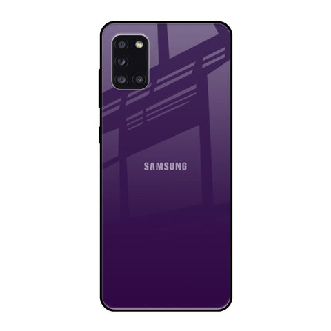Dark Purple Samsung Galaxy A31 Glass Back Cover Online