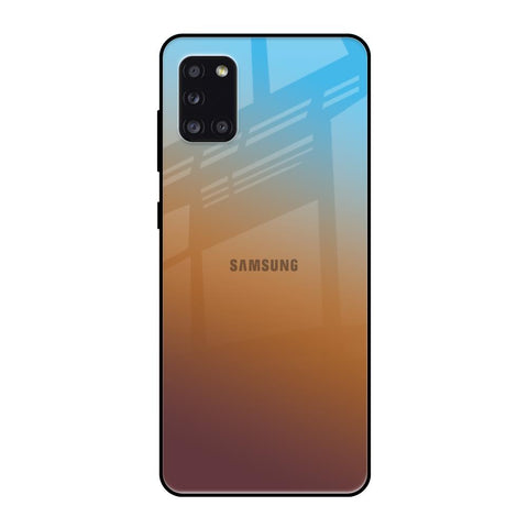Rich Brown Samsung Galaxy A31 Glass Back Cover Online