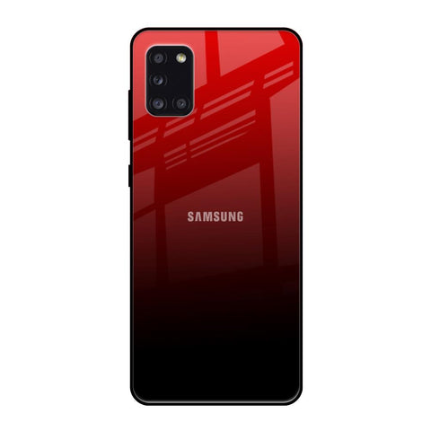 Maroon Faded Samsung Galaxy A31 Glass Back Cover Online