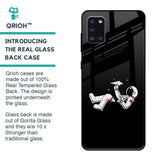 Space Traveller Glass Case for Samsung Galaxy A31
