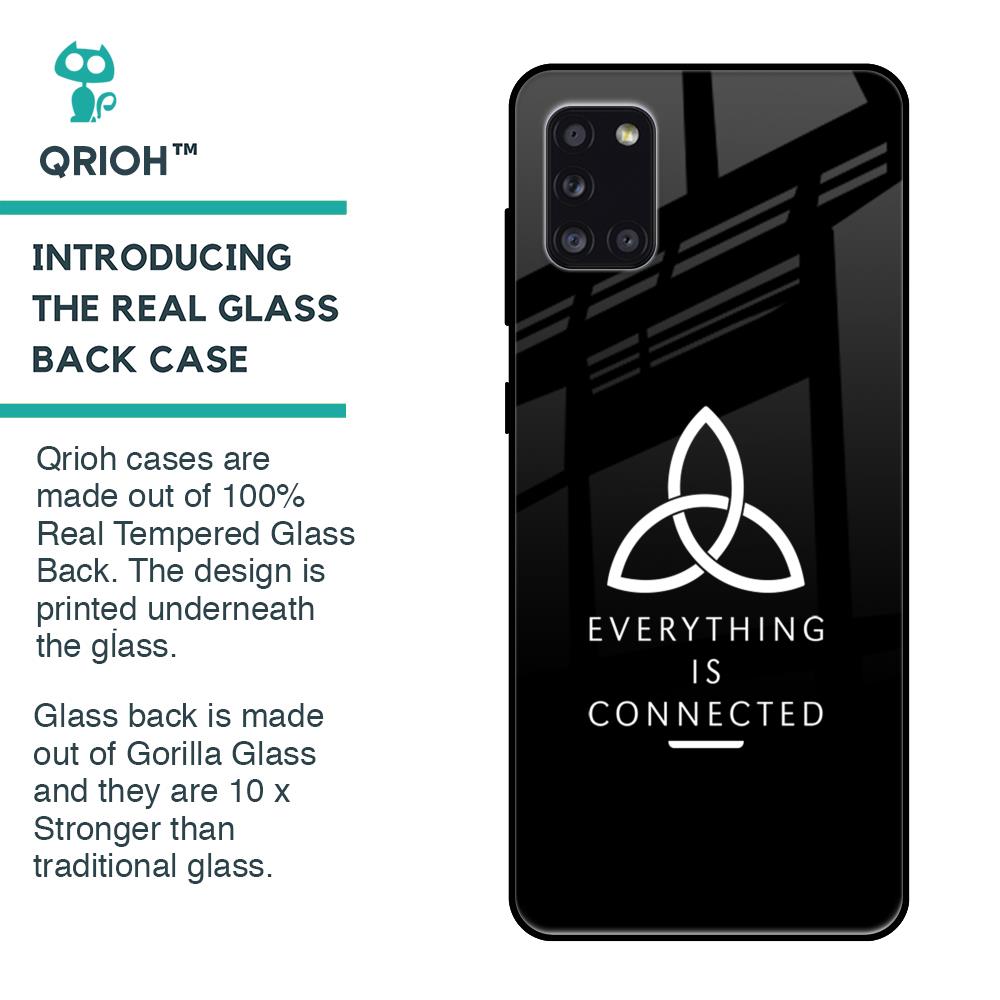 Everything Is Connected Glass Case for Samsung Galaxy A31