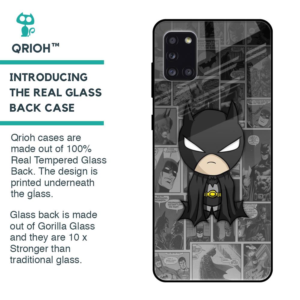 Cartoon Art Glass Case for Samsung Galaxy A31