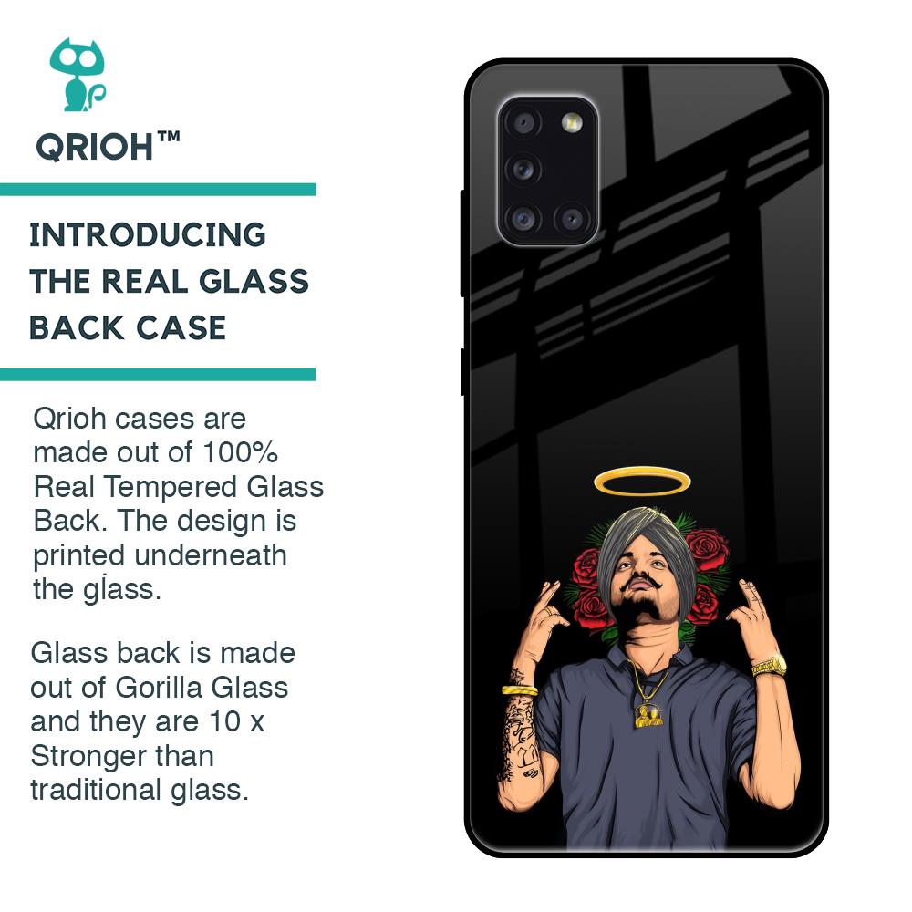 Punjabi Singer Poster Glass Case for Samsung Galaxy A31