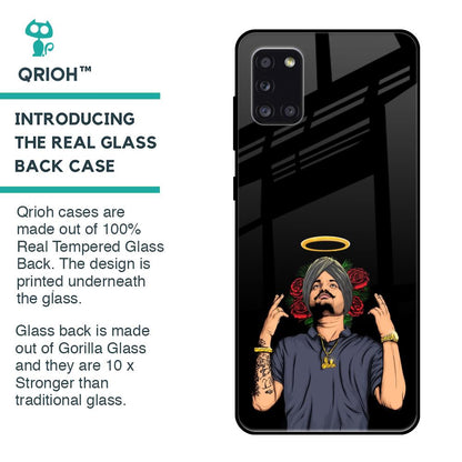 Punjabi Singer Poster Glass Case for Samsung Galaxy A31