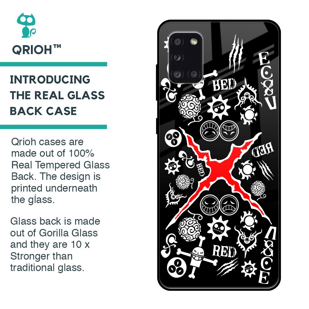 Red Zone Glass Case for Samsung Galaxy A31
