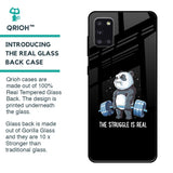 Real Struggle Glass Case for Samsung Galaxy A31