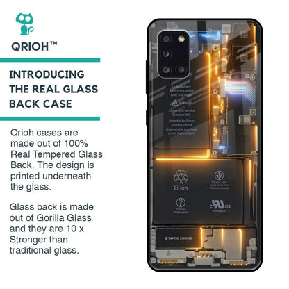 Glow Up Skeleton Glass Case for Samsung Galaxy A31