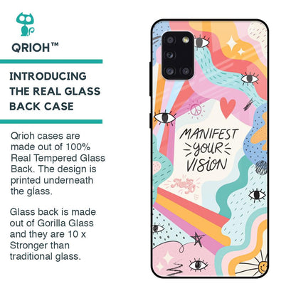 Vision Manifest Glass Case for Samsung Galaxy A31