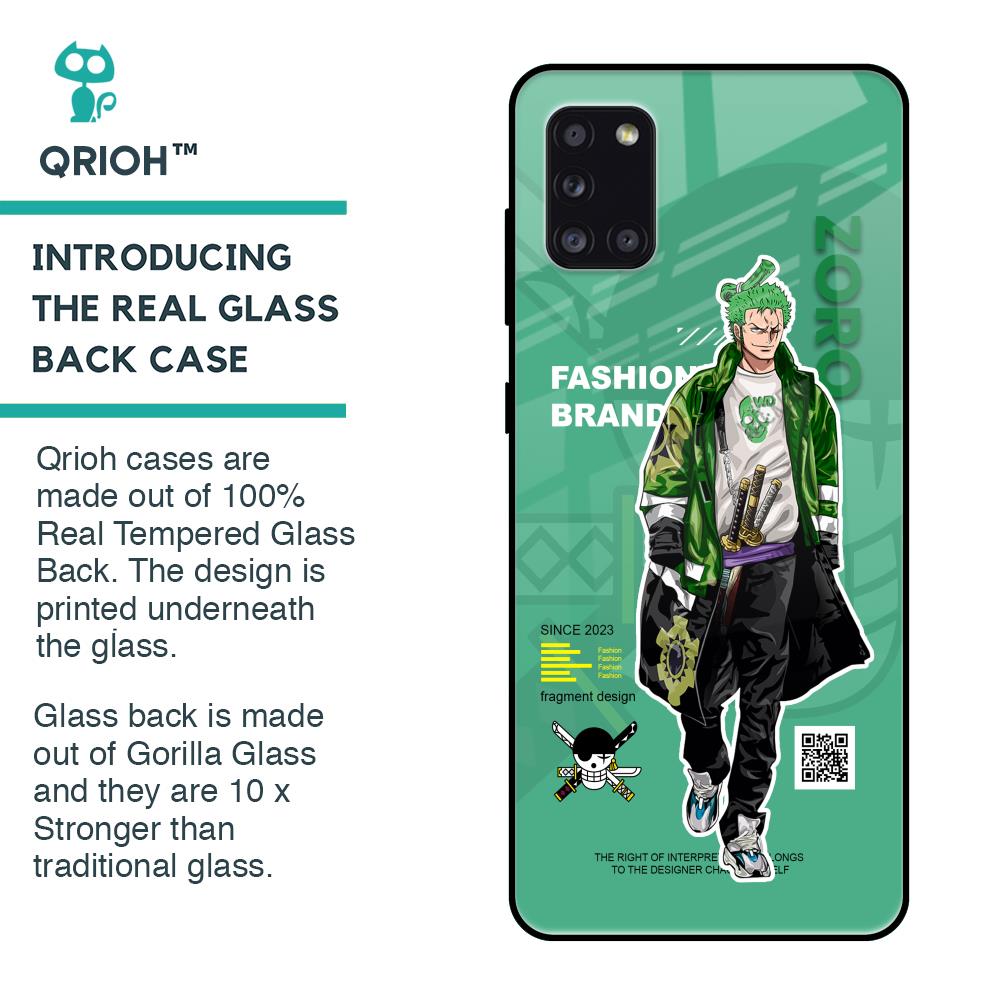Zoro Bape Glass Case for Samsung Galaxy A31