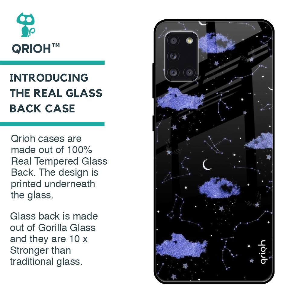 Constellations Glass Case for Samsung Galaxy A31