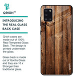 Timber Printed Glass case for Samsung Galaxy A31