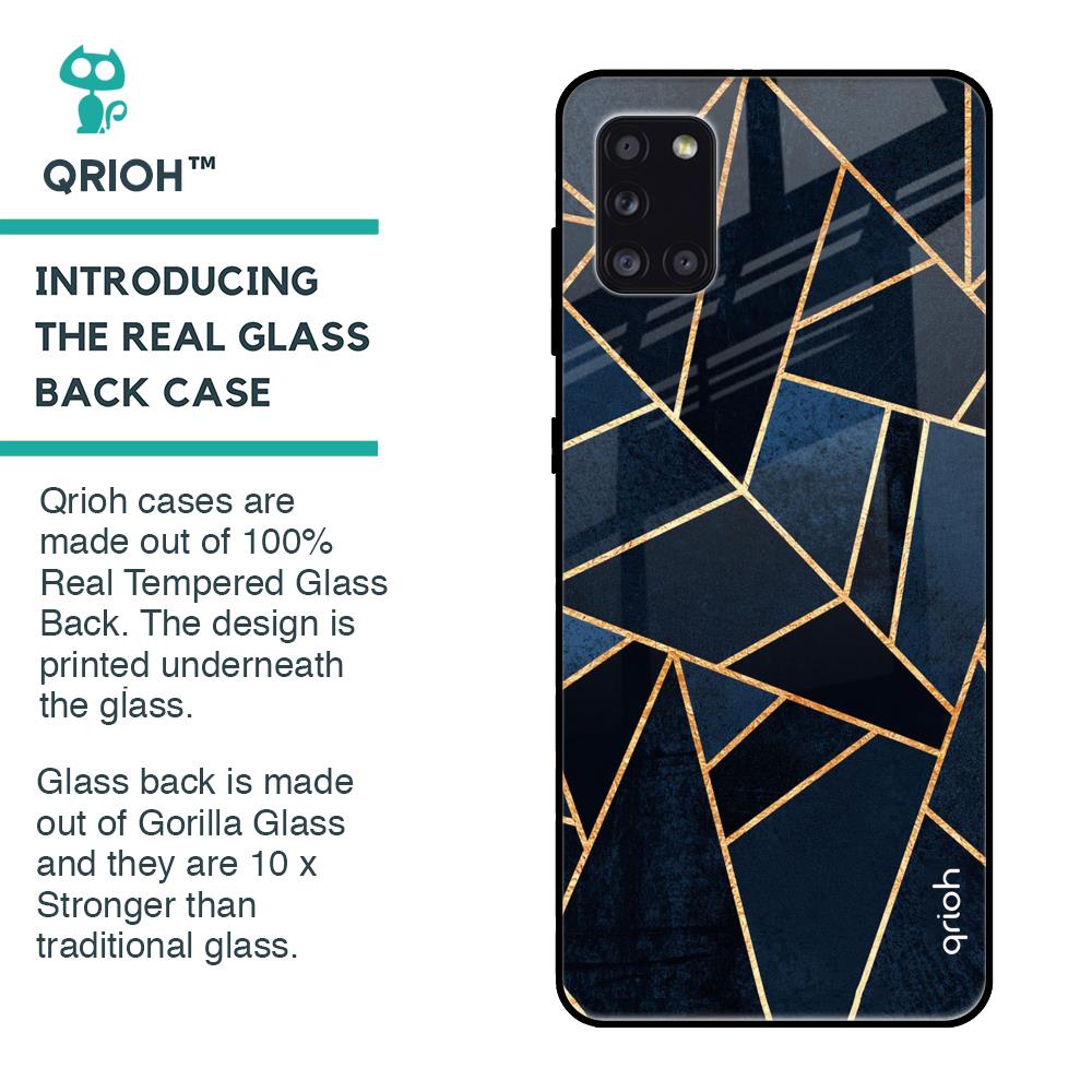 Abstract Tiles Glass case for Samsung Galaxy A31