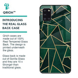 Abstract Green Glass Case For Samsung Galaxy A31