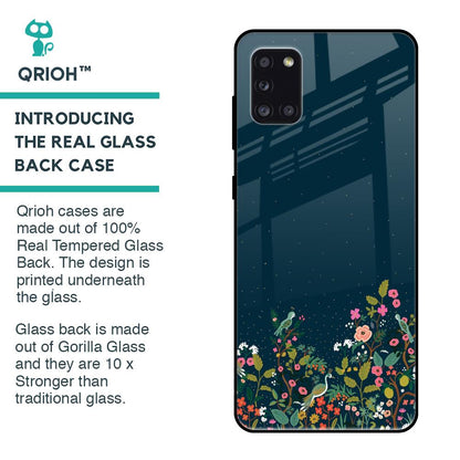 Small Garden Glass Case For Samsung Galaxy A31